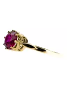 Ruby 14K Yellow gold Ring Vintage vrc366y